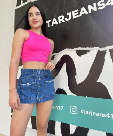 falda short botones