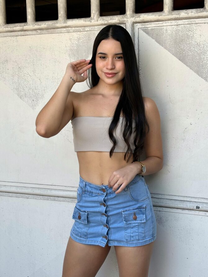 Falda short dama strech